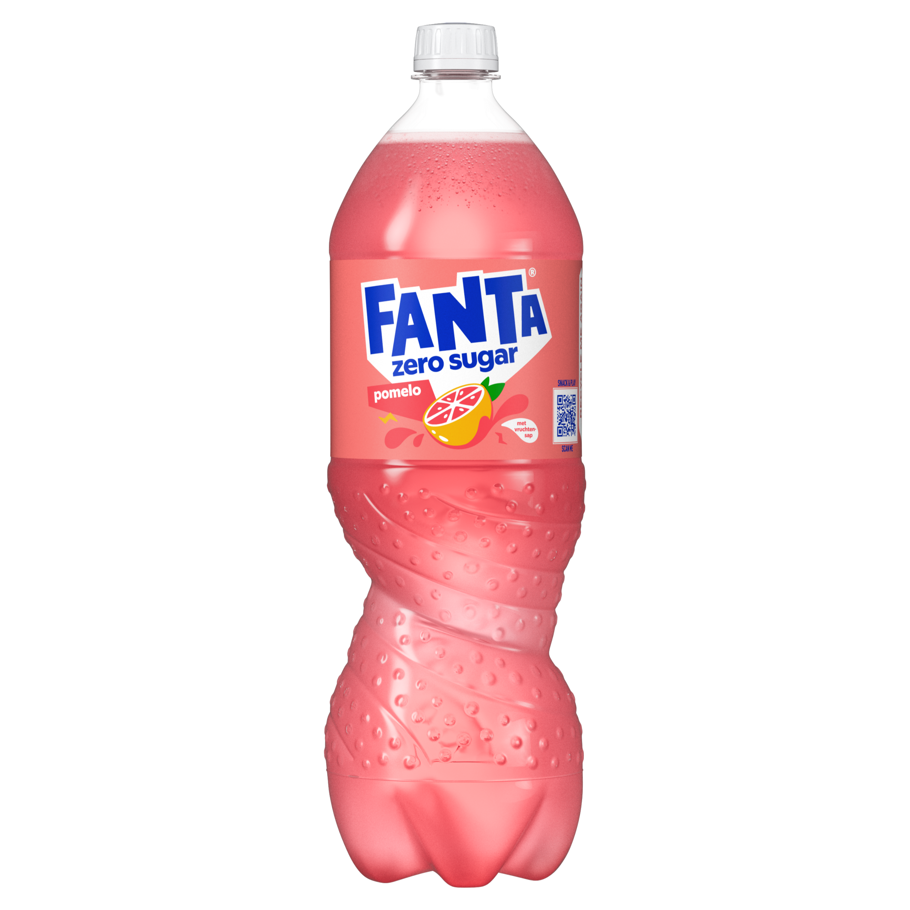 Een fles Fanta pomelo no sugar-drank