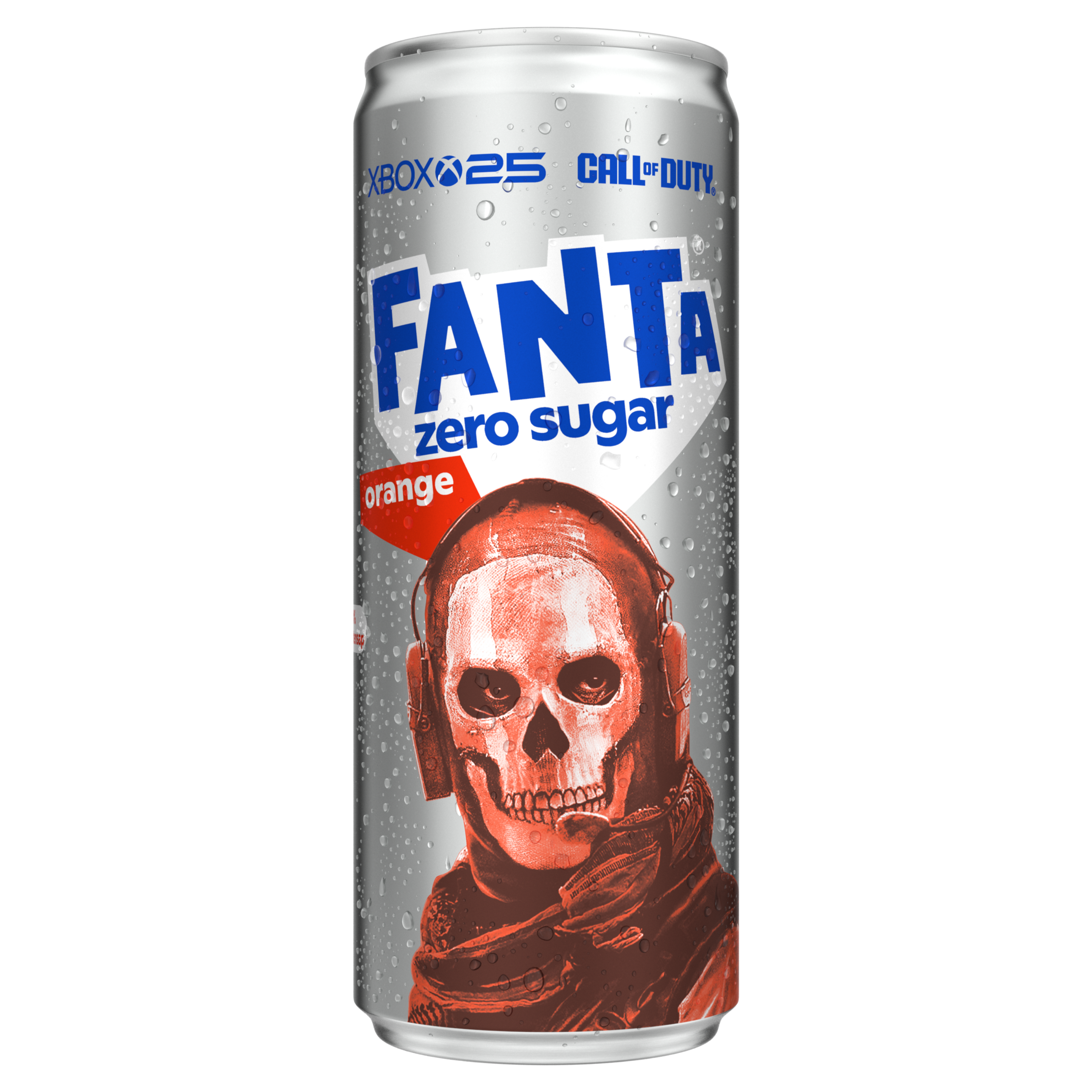 Afbeelding van een gele kunststof fles Fanta sinaasappel Zero Sugar frisdrank van 1,5 liter, met een transparante dop en een oranje etiket waarop het Fanta-logo, de tekst "zero sugar" en een afbeelding van een sinaasappel te zien zijn.