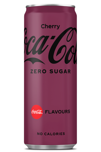 Een blikje Coca-Cola zero sugar cherry
