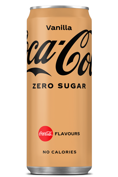 Een blikje Coca-Cola zero sugar vanilla
