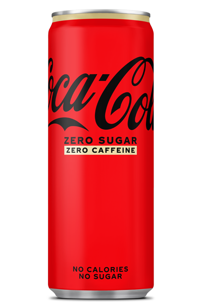 Een blikje Coca-Cola zero sugar zero caffeine