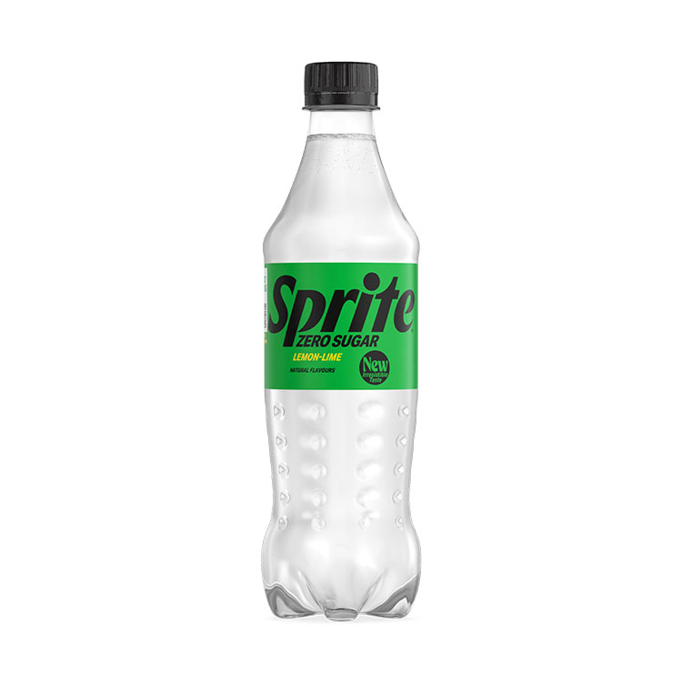 Den nye Sprite-plastflasken, sukkerfri type