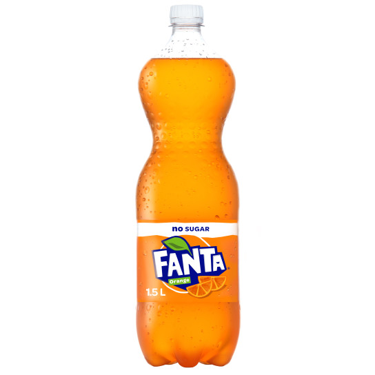 Fanta No Sugar Orange bottle