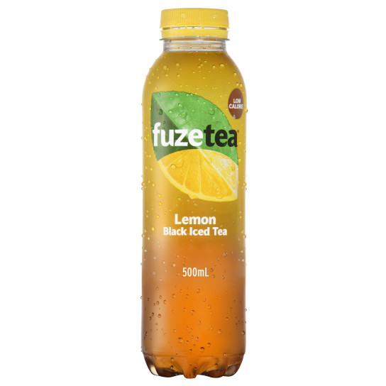 Fuze Lemon Black Iced Tea bottle