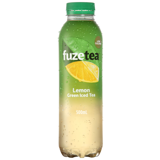 Fuze Lemon Green Iced Tea bottle