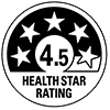 Health Star Rating displaying a 4.5 rating