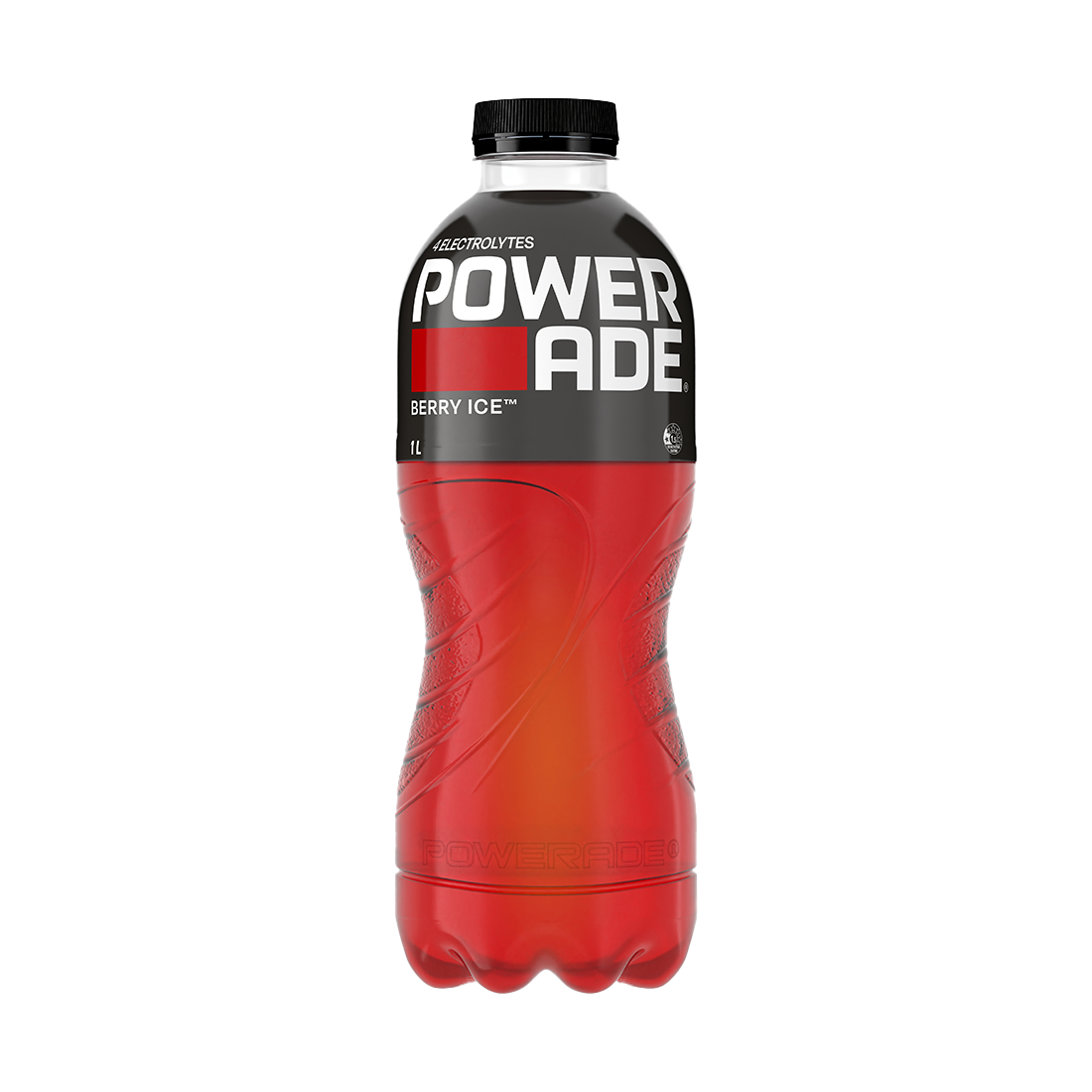 Powerade Isotonic Berry Ice Sports Drink Flat Cap 1L bottle