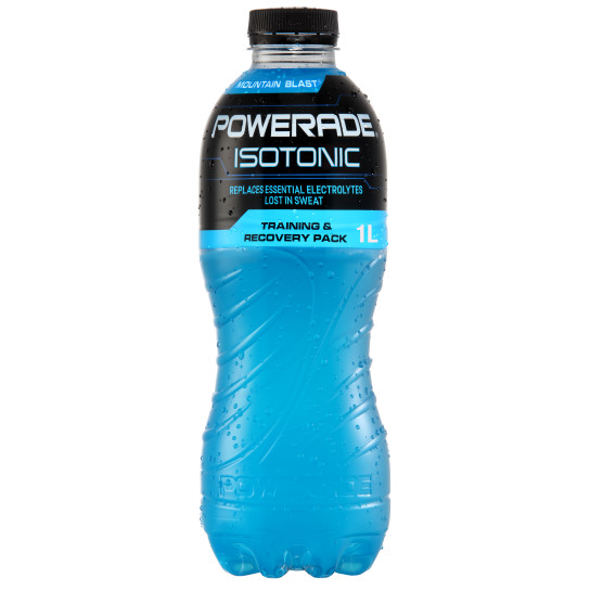 Powerade Mountain Blast bottle