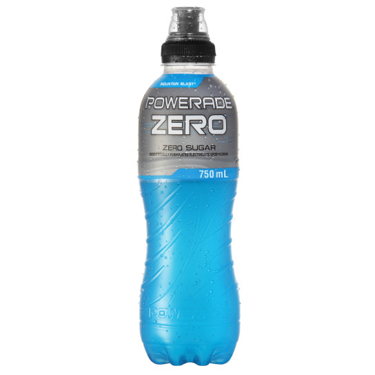 Powerade Zero Mountain Blast bottle