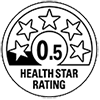  Health Star Rating displaying a 0.5 rating