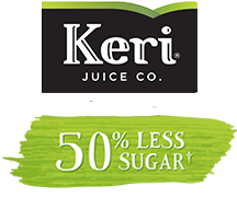 Keri 50% Less Sugar Logo