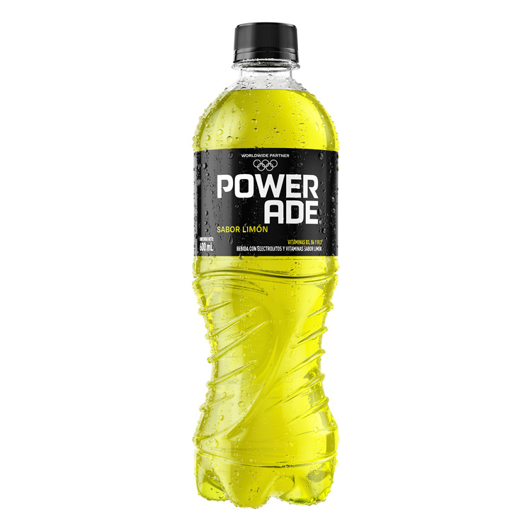 Botella de Powerade Limón