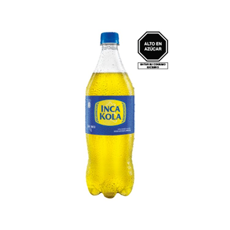 dos bebidas embotelladas de Inca kola.