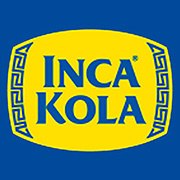 Círculo blanco con logo de Inca Kola