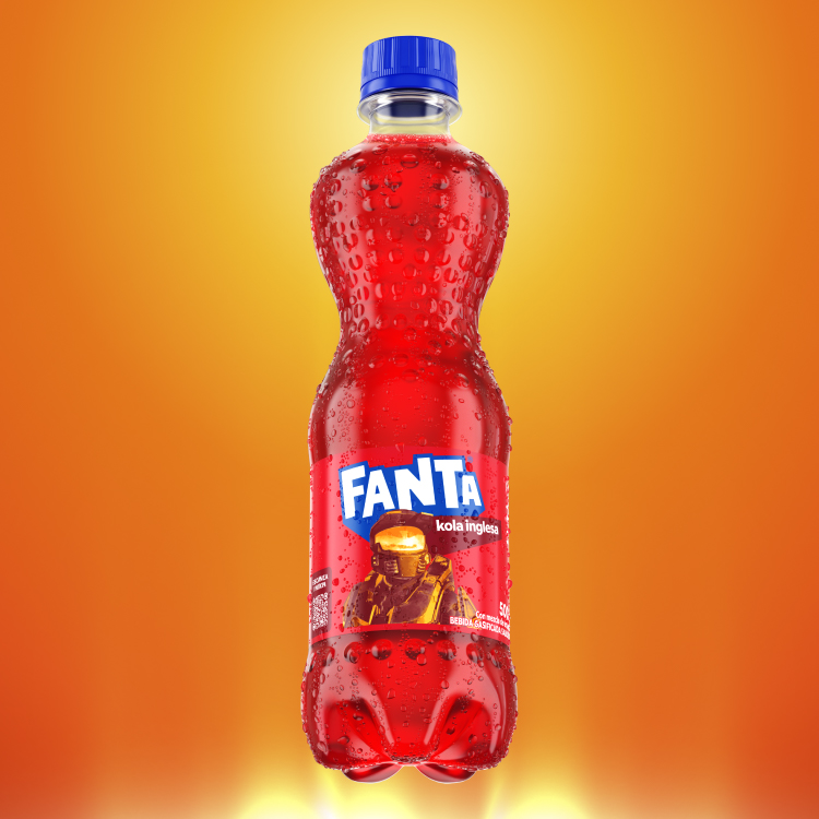 Botella de Fanta sabor Kola Inglesa