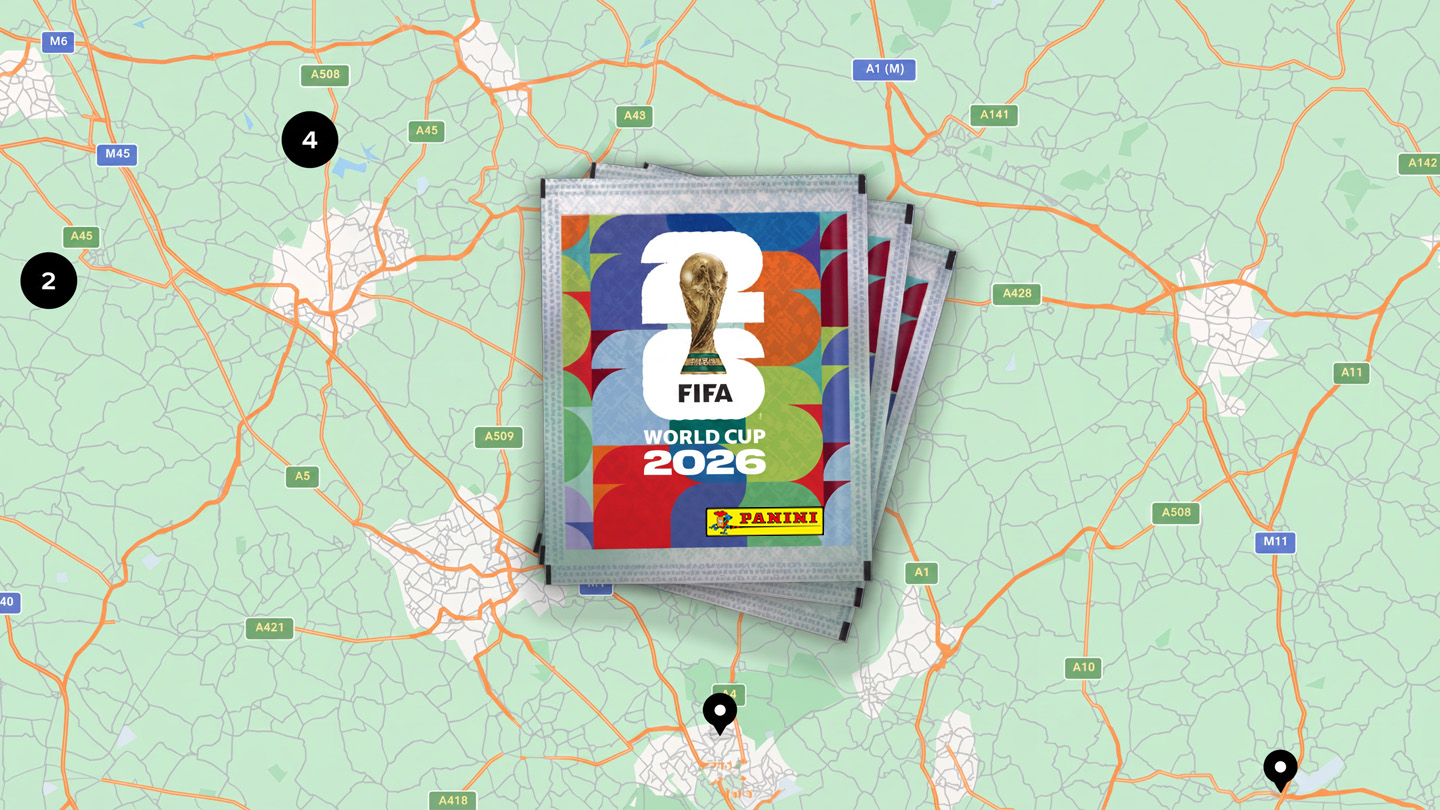 Mapa interactivo con puntos oficiales de intercambio de figuritas.