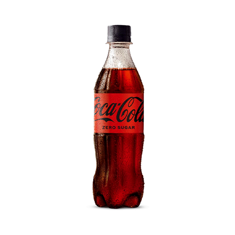 A Coca-Cola Zero Sugar bottle
