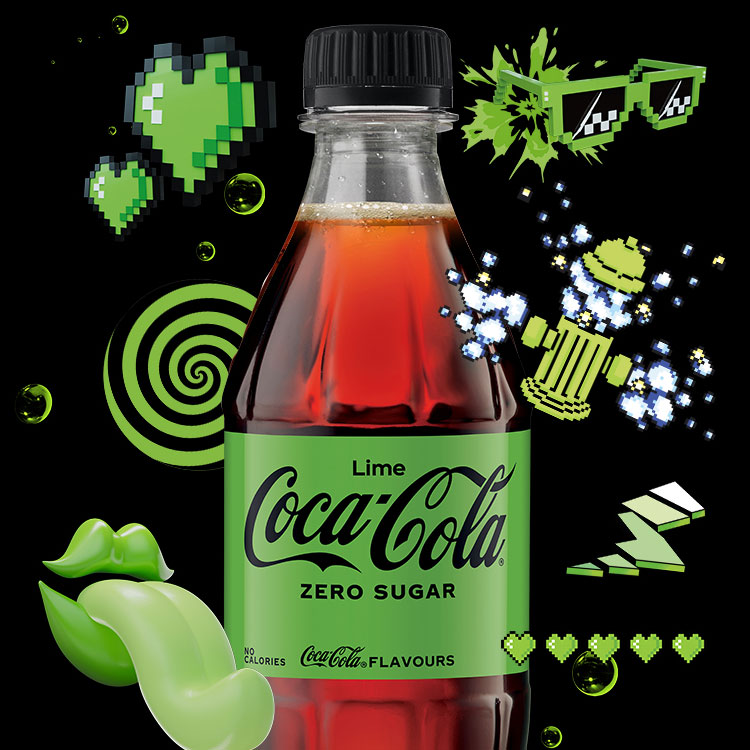 Przedstawienie Coca‑Cola Zero Cukru Lime