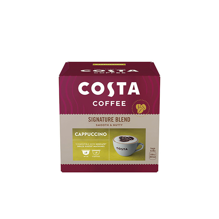 Duże opakowanie COSTA Coffee Signature Blend Cappuccino w kapsułkach