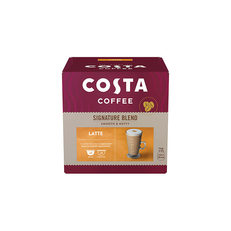 Duże opakowanie COSTA Coffee Signature Blend Latte w kapsułkach