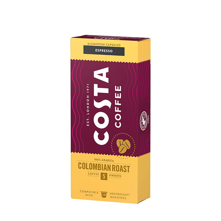 Opakowanie COSTA Coffee Colombian Roast Espresso w kapsułkach