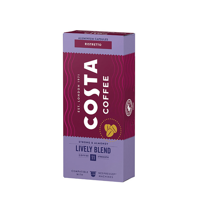 Opakowanie COSTA Coffee Lively Blend Ristretto w kapsułkach