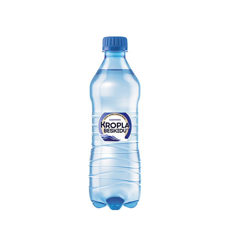 Woda Kropla Beskidu gazowana w butelce