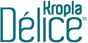 Białe logo Kropla Delice