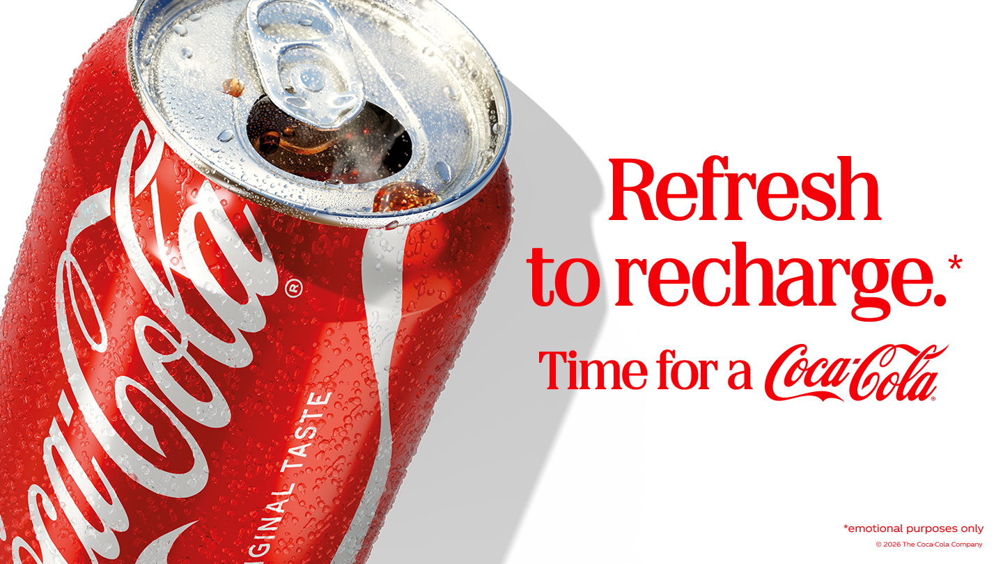 Le goût le plus emblématique au monde adopte un tout nouveau look audacieux. Coca‑Cola Original Taste entre dans une nouvelle ère avec une identité visuelle fraîche et dynamique, aussi audacieuse et inimitable que son goût légendaire.