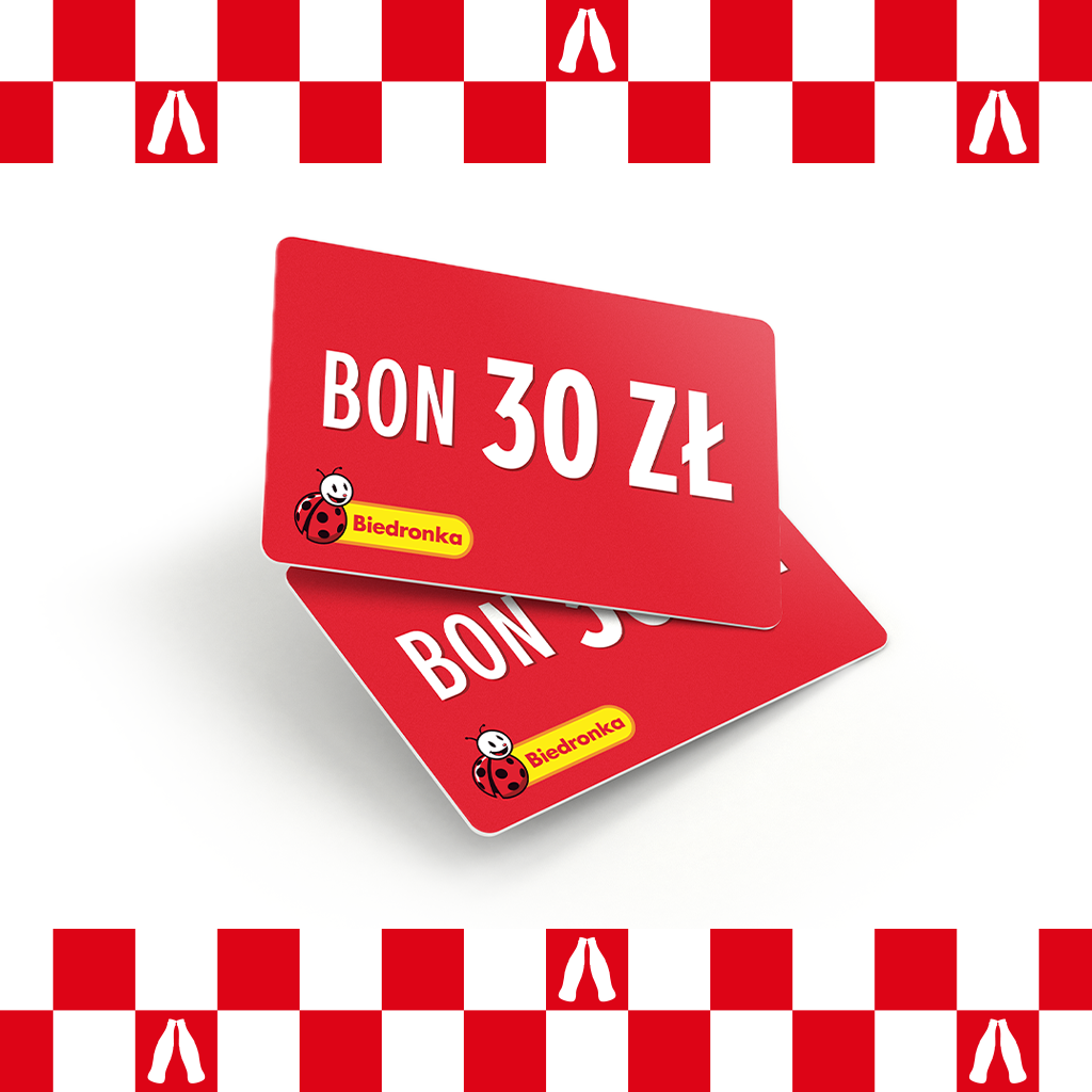 E-bon do Biedronki wartości 30 zł