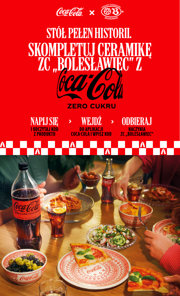 Skompletuj ceramikę ZC Bolesławiec x Coca-Cola