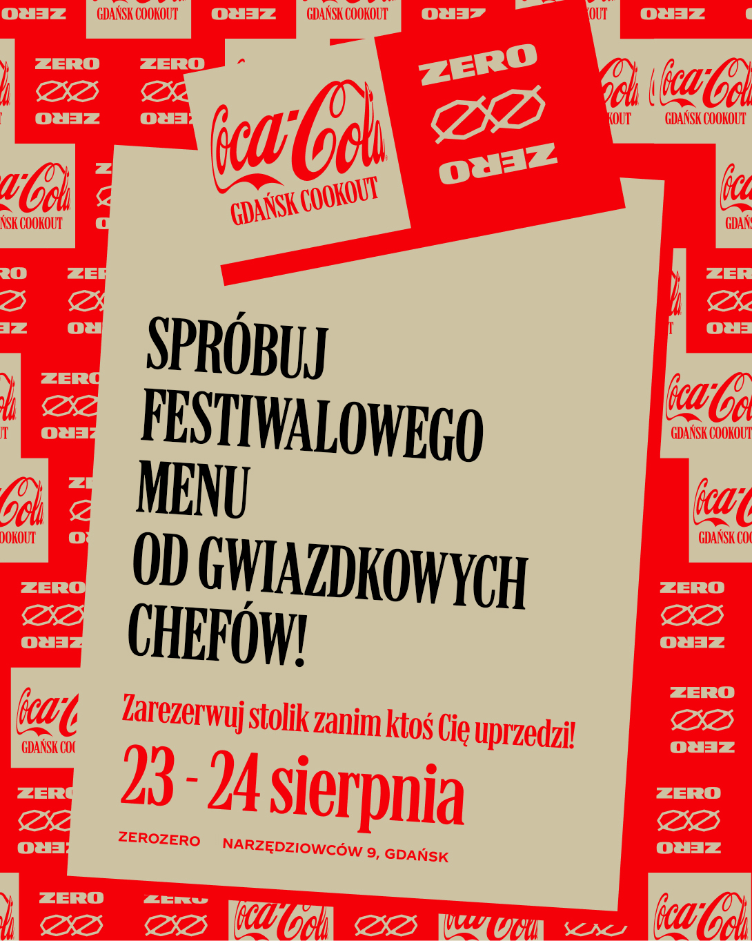 Plansza informacyjna z informacjami o evencie