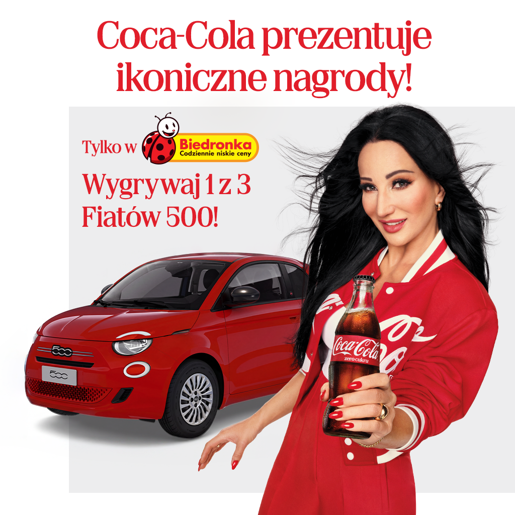 Baner promocyjny Coke Icon x Biedronka