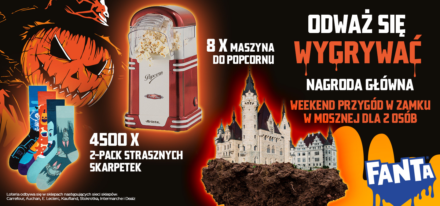 Baner promocyjny loterii Fanta Halloween
