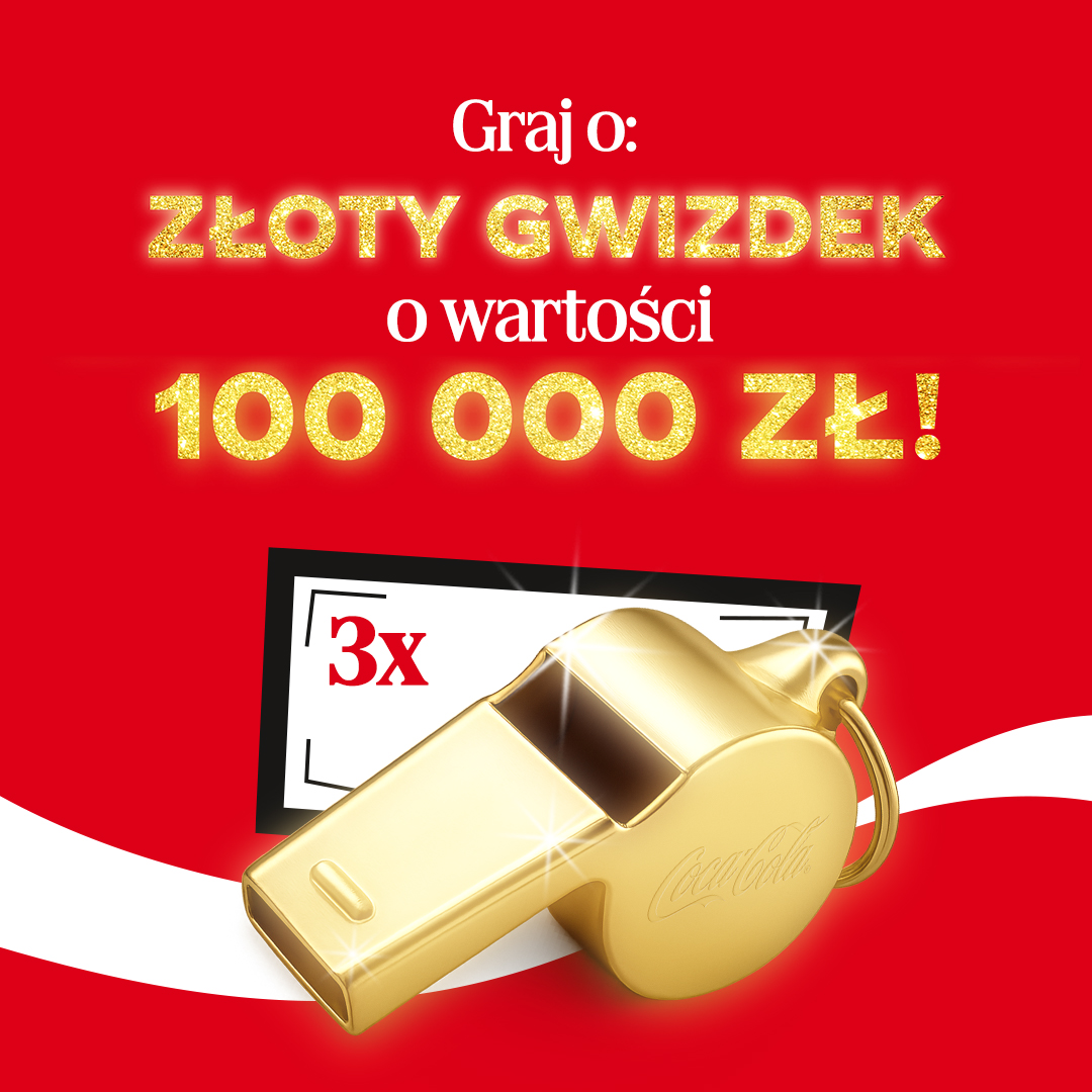 Graj o złoty gwizdek o wartości 100000 złotych!
