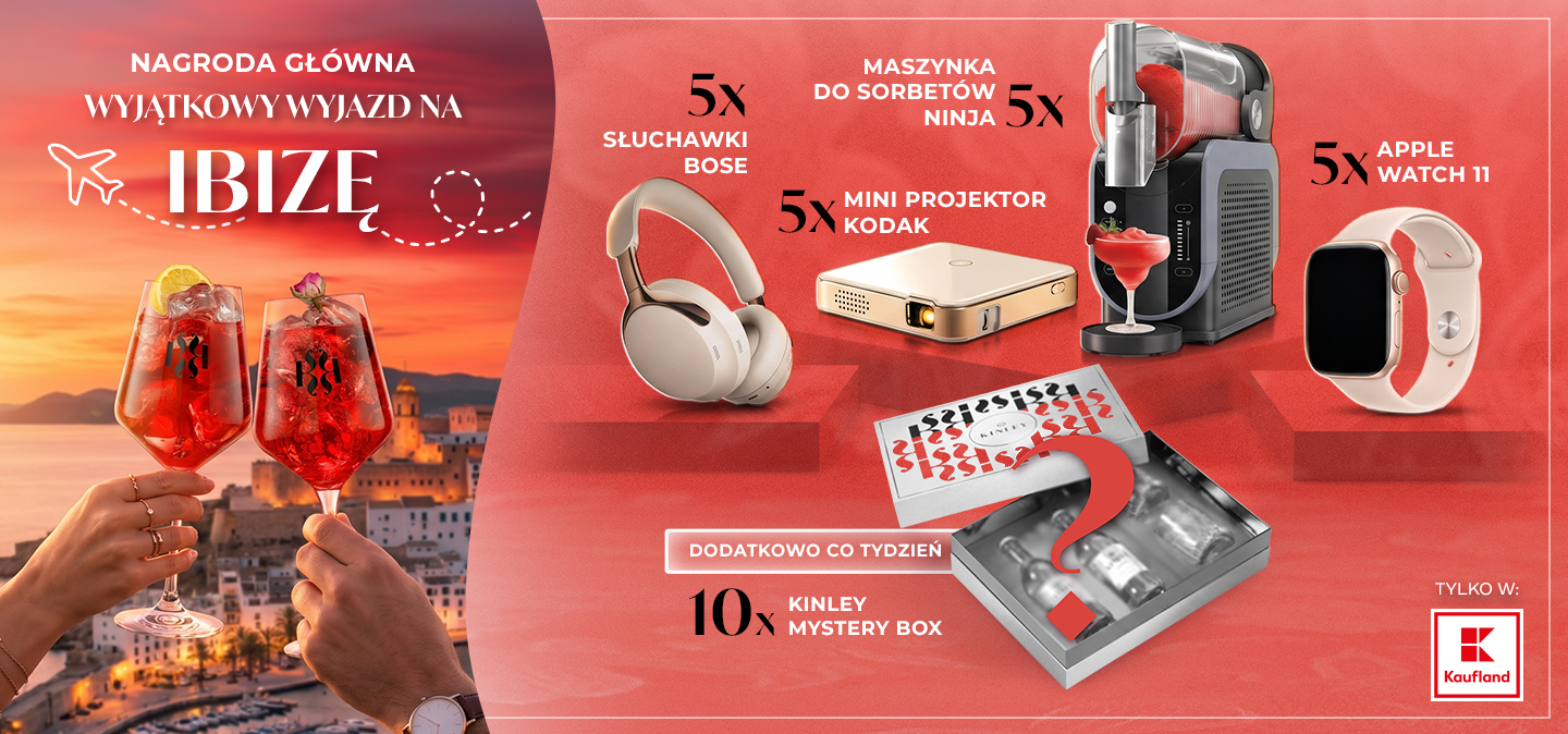 Baner promocyjny loterii Kinley Kaufland
