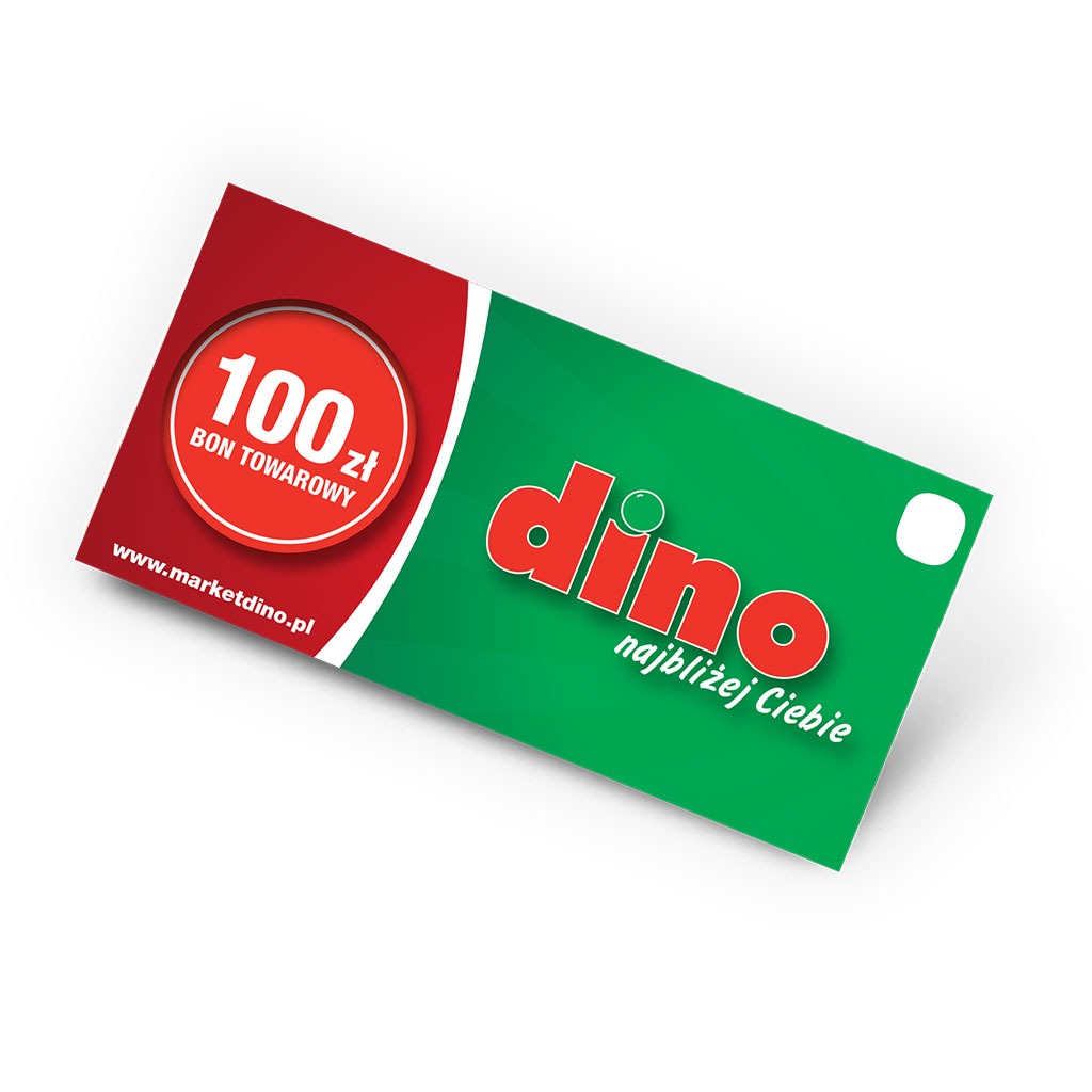 Bon do market Dino o wartości 100 zł