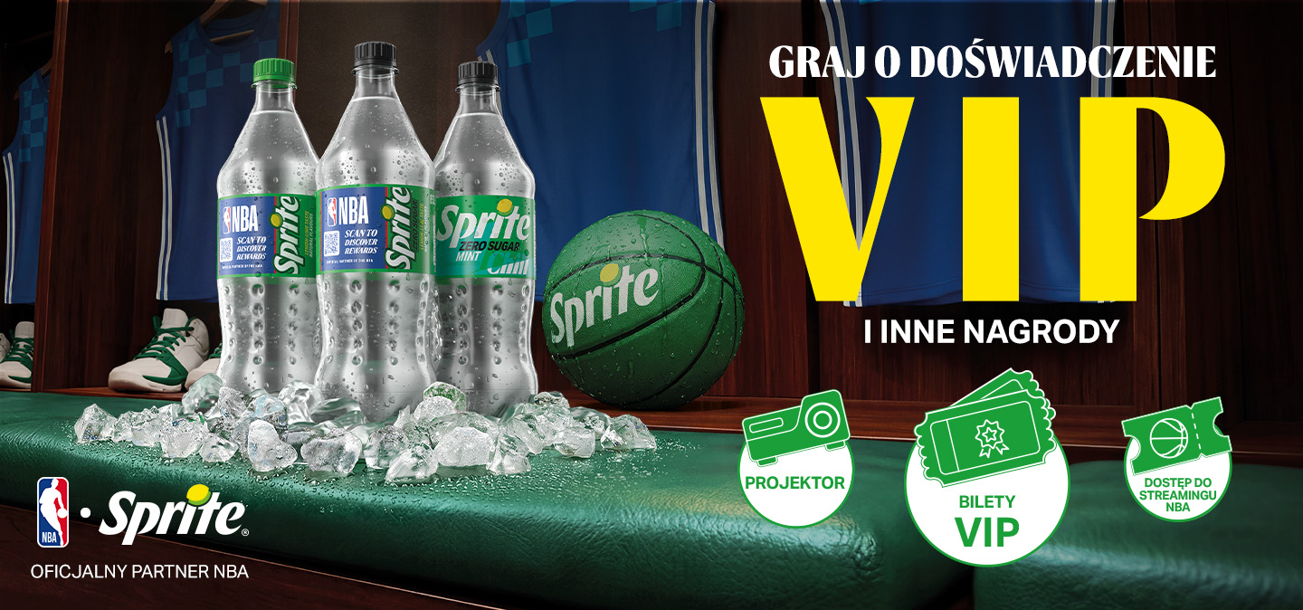 Baner promocyjny loterii Sprite Basketball