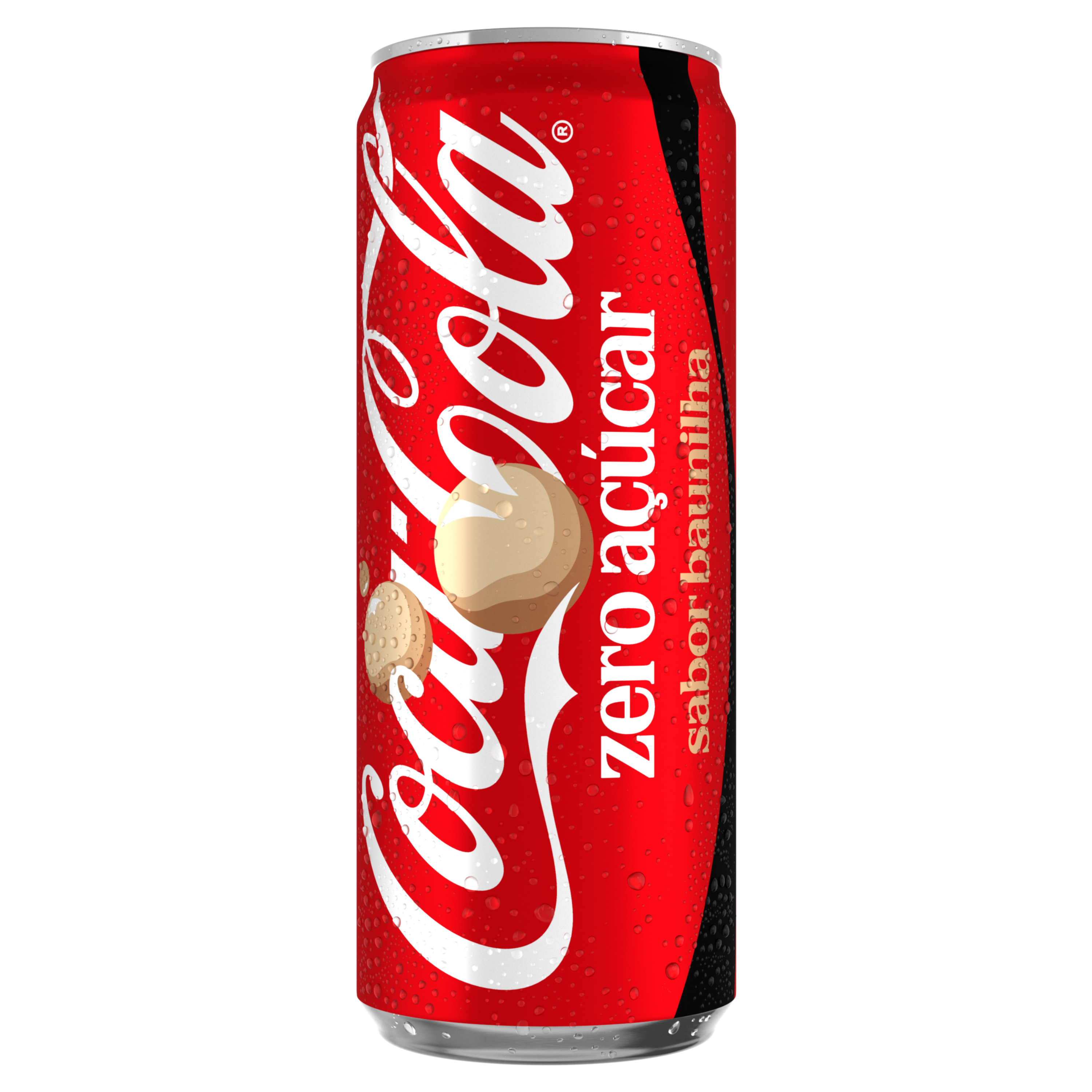 Uma lata de Coca-Cola Baunilha Sem Açucar
