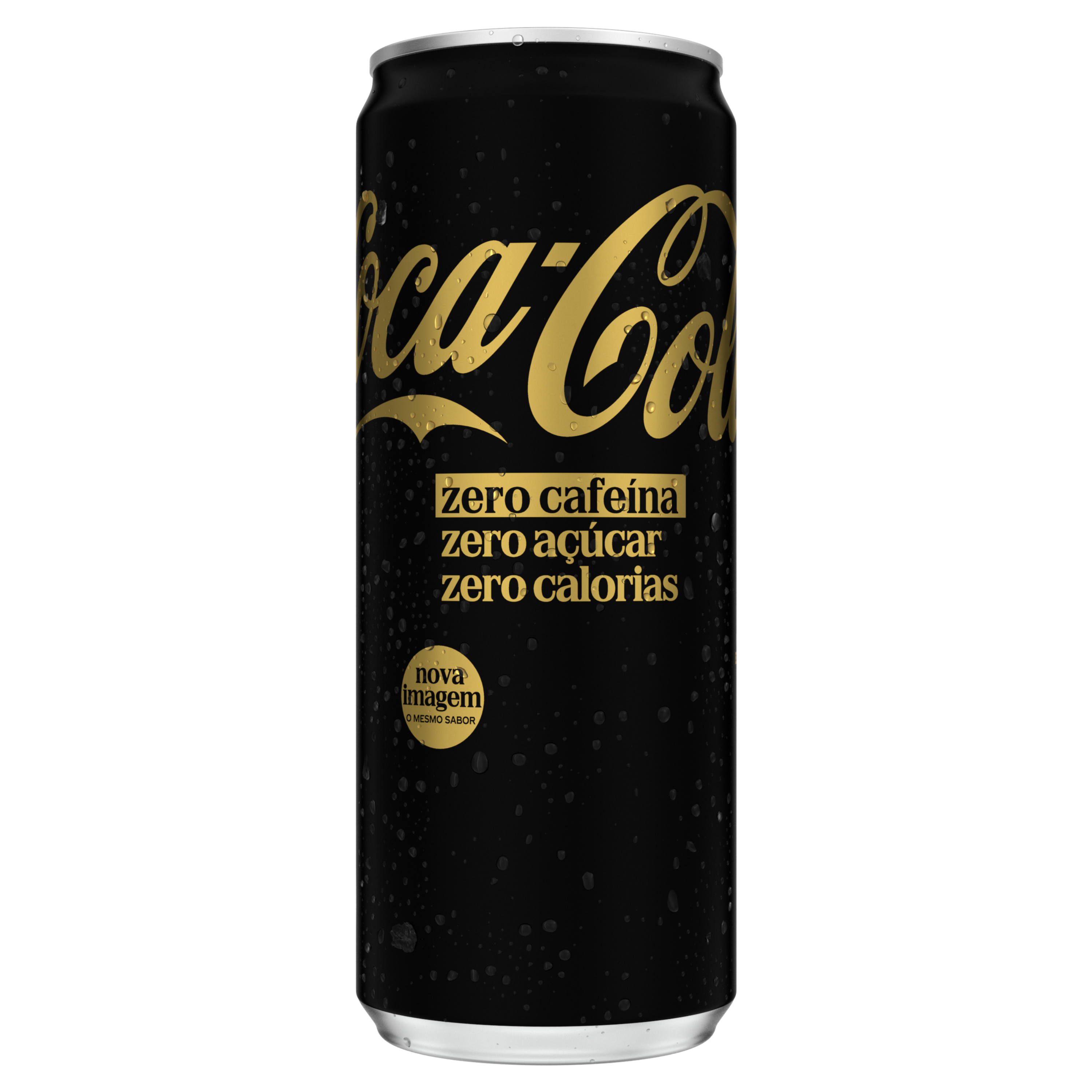Uma lata de Coca-Cola Sem Cafeína Sem Açucar