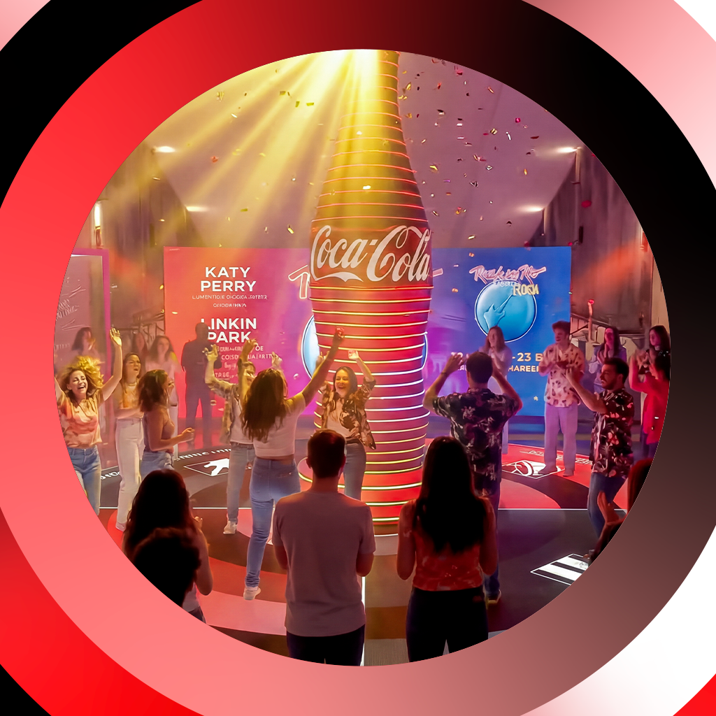Espaço de experiência Coca‑Cola no Rock in Rio Lisboa