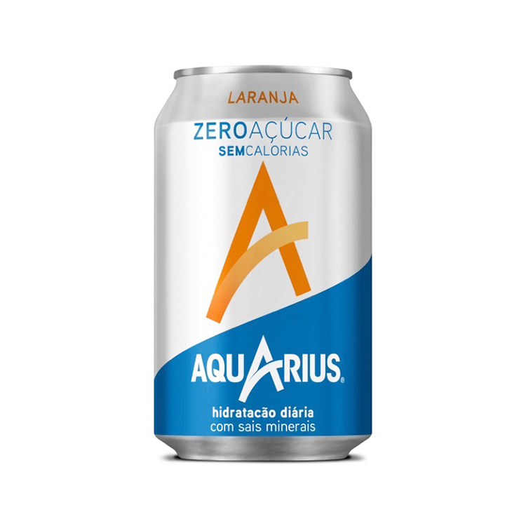 Lata de Aquarius® Laranja zero açúcar