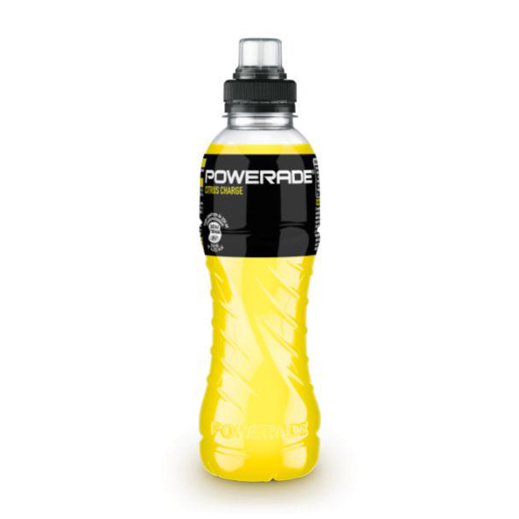 Uma garrafa de Powerade® Citrus Charge