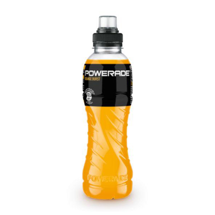 Uma garrafa de Powerade® Orange Burst