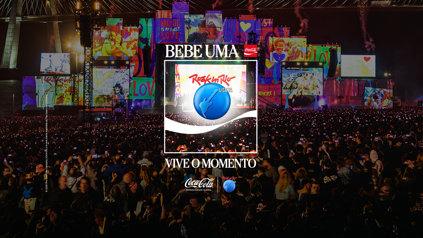 BEBE UMA COCA-COLA EN ROCK IN RIO