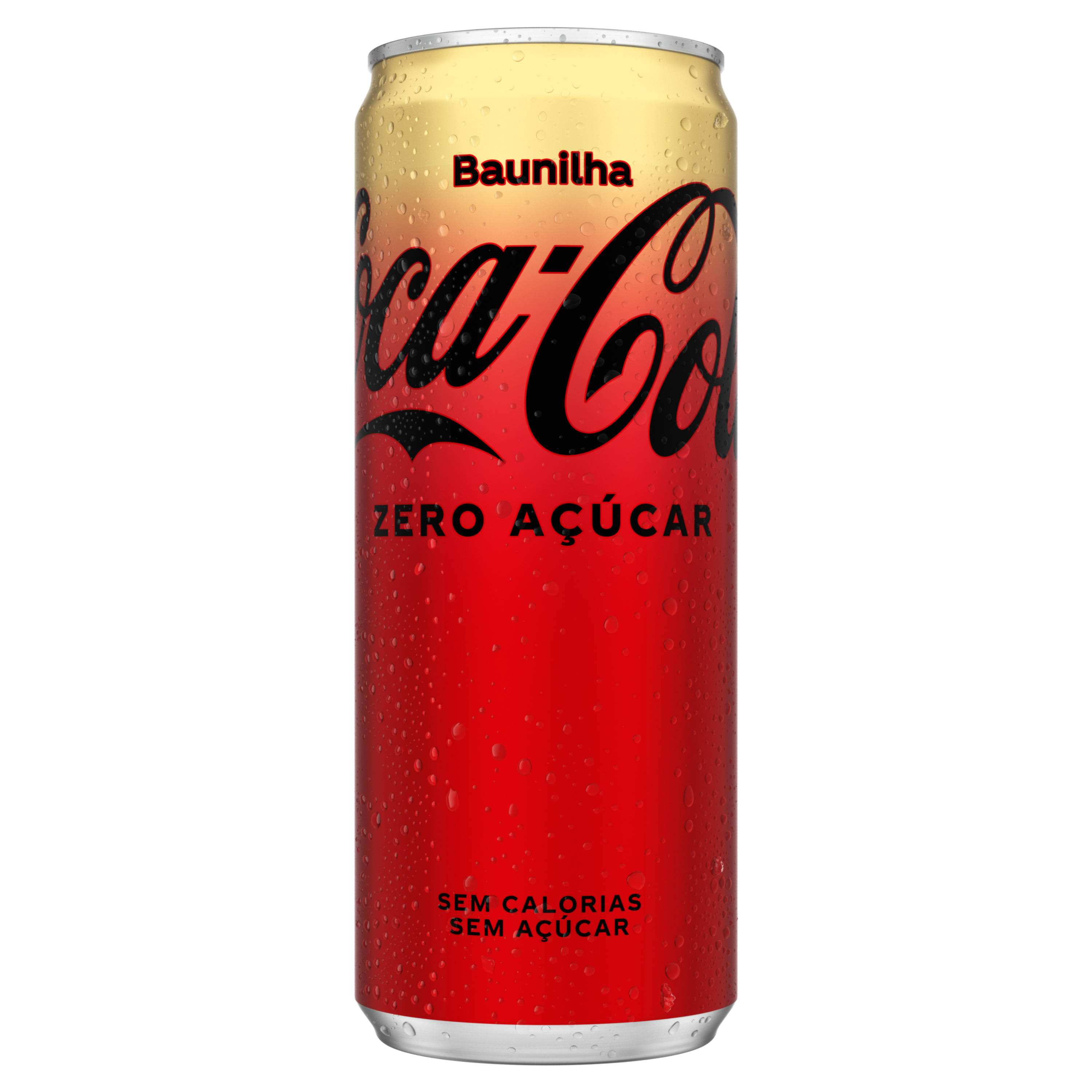 Uma lata de Coca-Cola Baunilha Sem Açucar