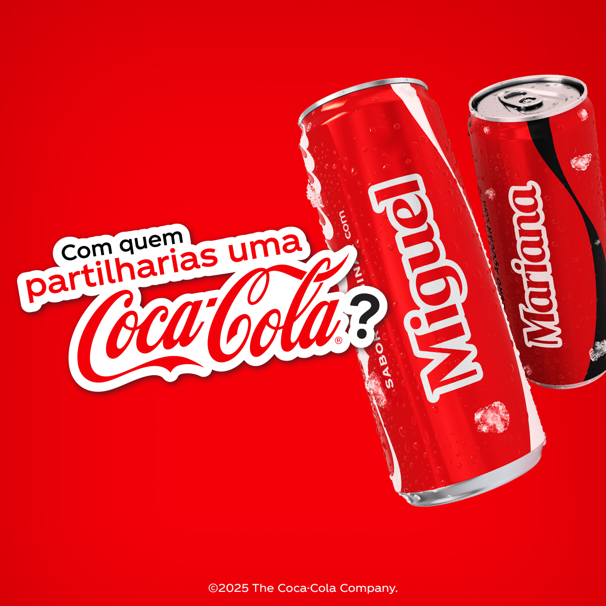 personalizar a tua lata de Coca‑Cola 