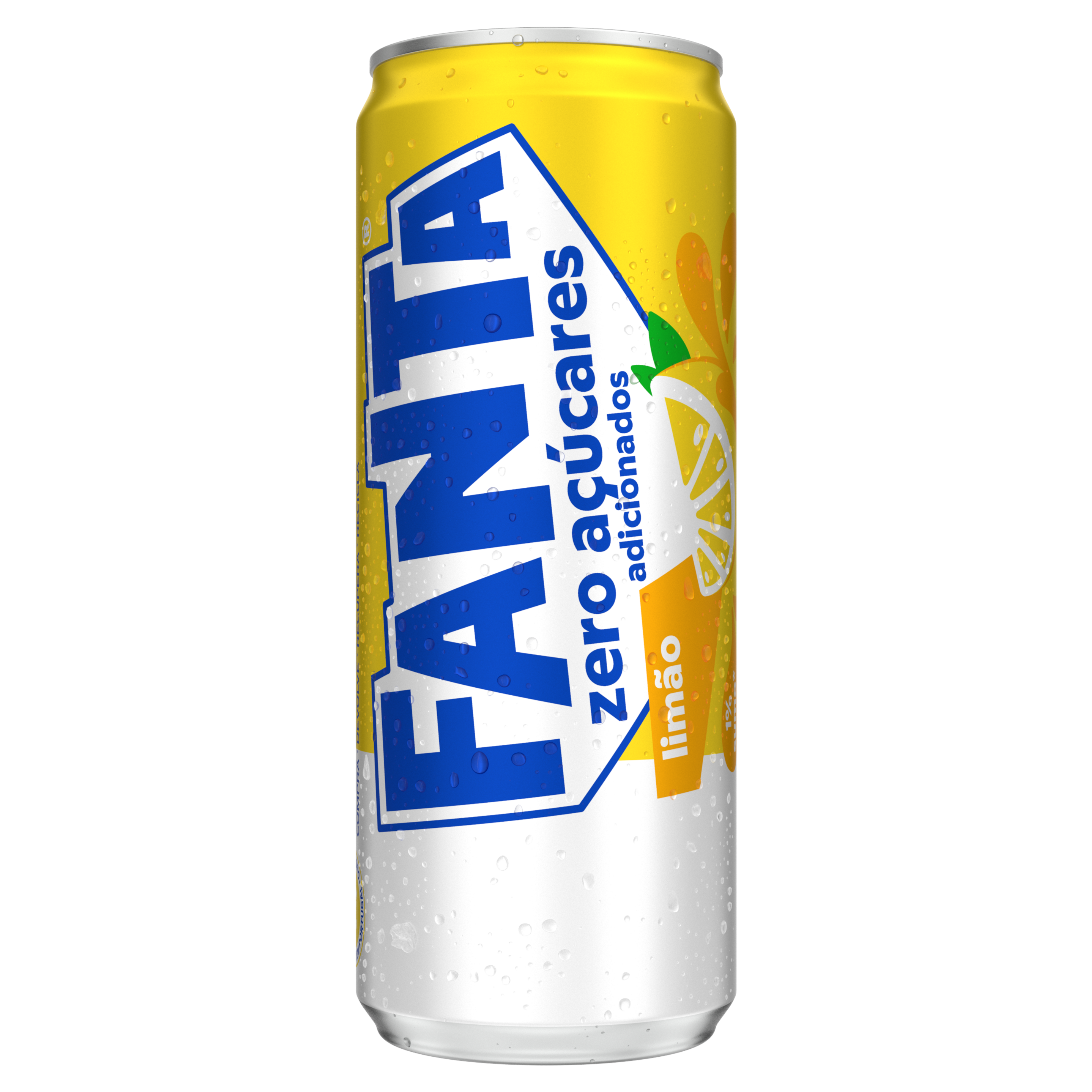 Uma garrafa de Fanta® Limão sem adição de açúcar