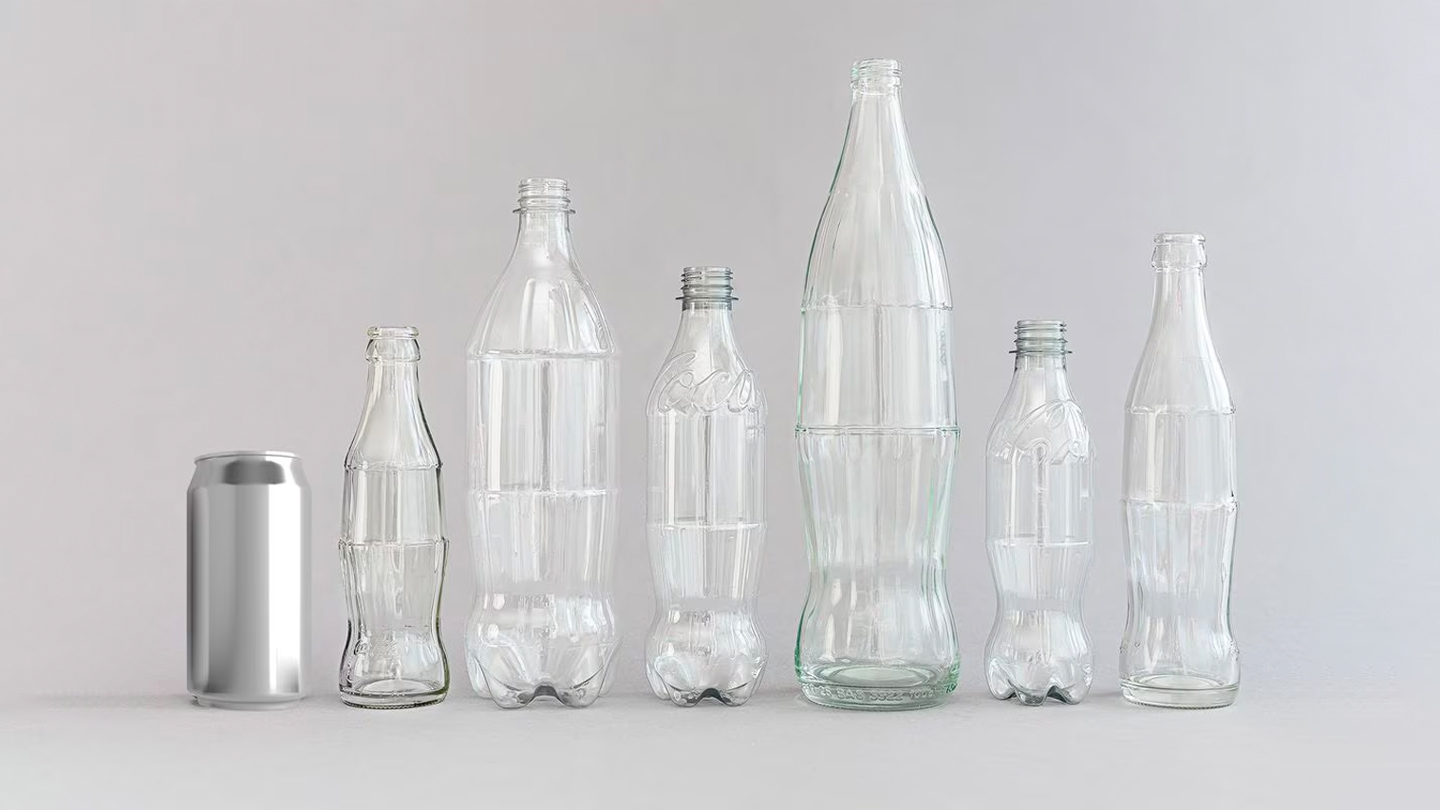 Exemplos de embalagens sustentáveis da Coca-Cola