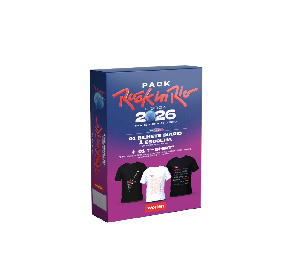 Pack de prémios Rock in Rio 2026